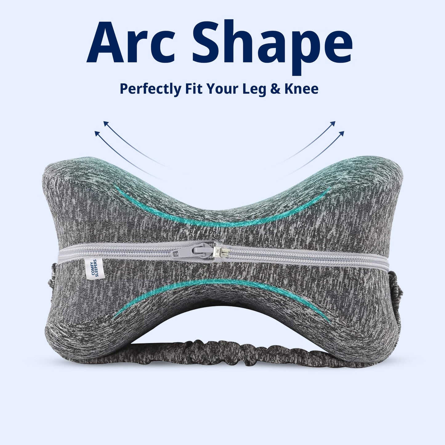 Memory Foam Leg & Knee Support Pillow for Sciatica, Back, Hip, and Joint Comfort