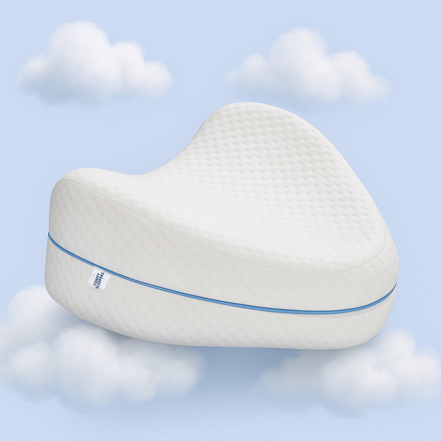 Memory Foam Leg & Knee Support Pillow for Sciatica, Back, Hip, and Joint Comfort