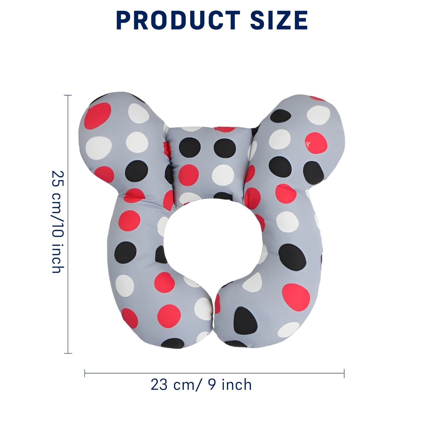 Unisex Baby Support Pillow for Head & Neck Alignment - Cotton, 0-15 Months, Multiple Styles